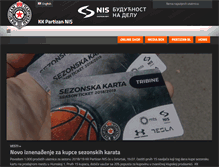 Tablet Screenshot of kkpartizan.rs